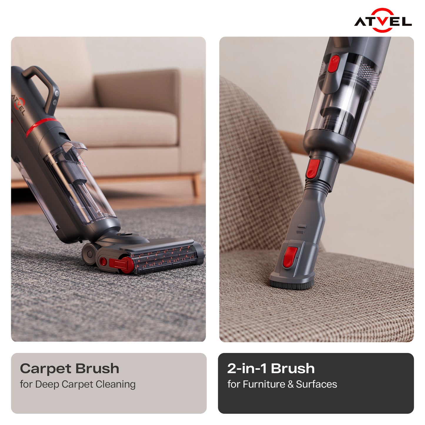 ATVEL F35 TotalClean 5-in-1 Cordless Handheld & Stick Wet Dry Vacuum