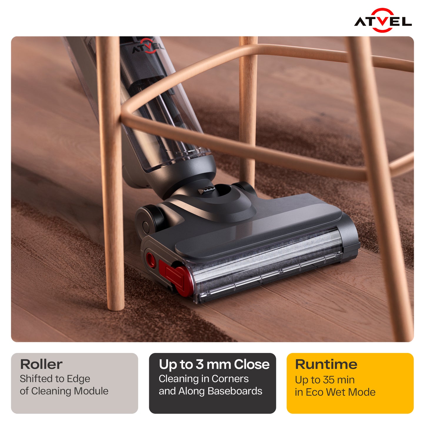 ATVEL F35 TotalClean 5-in-1 Cordless Handheld & Stick Wet Dry Vacuum