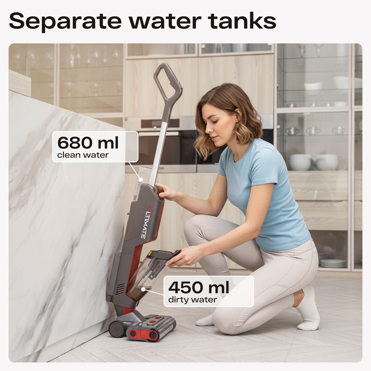 ATVEL F16 Ultimate Cordless Lightweight Vacuum Cleaner and Mop